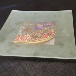Glass Serving Tray.